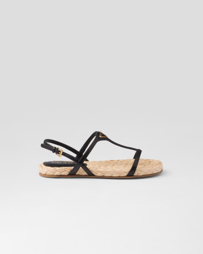 Prada Flat nappa leather sandals outlook