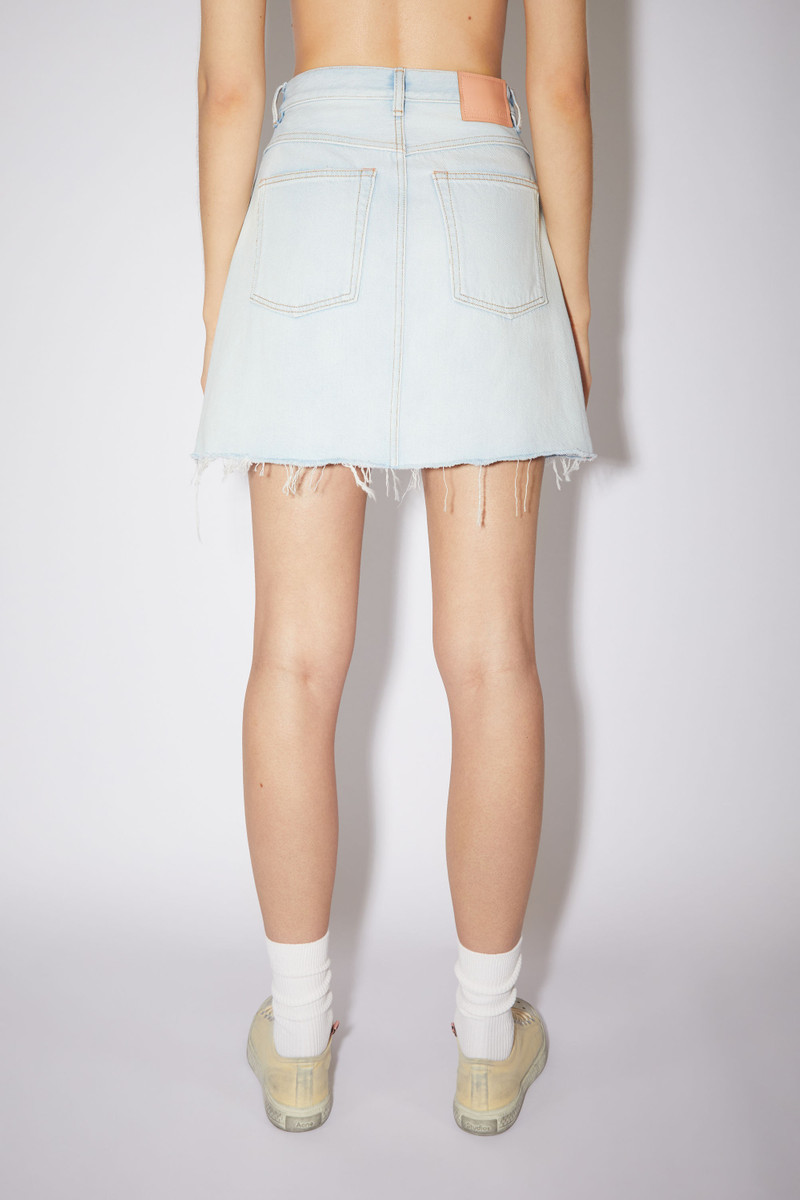 Cotton mini skirt - Pale blue 3