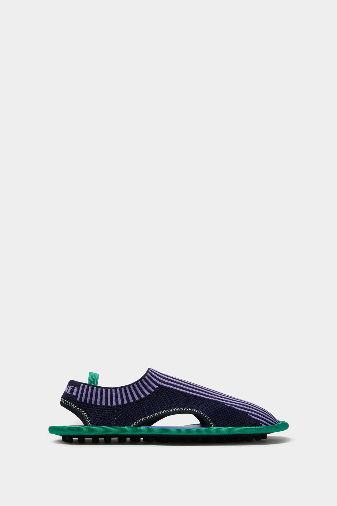 SUNNEI 1000CHIODI KNIT FLAT SHOES blue lilac REVERSIBLE
