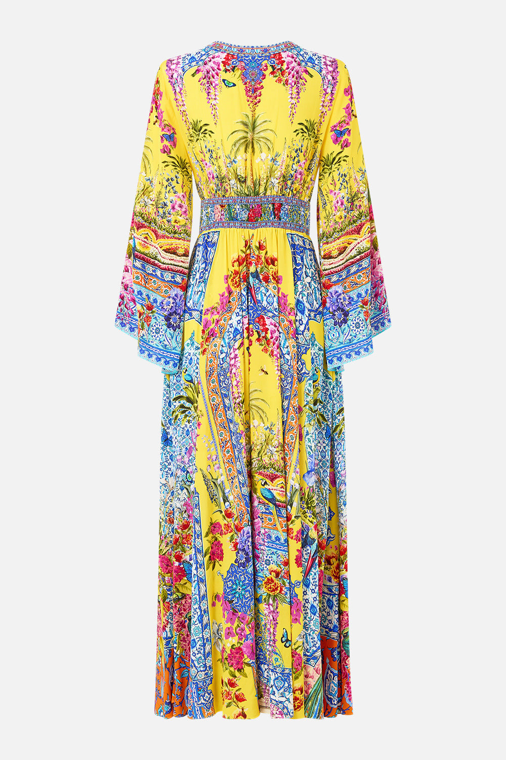 KIMONO SLEEVE DRESS WITH SHIRRING DETAIL - 8