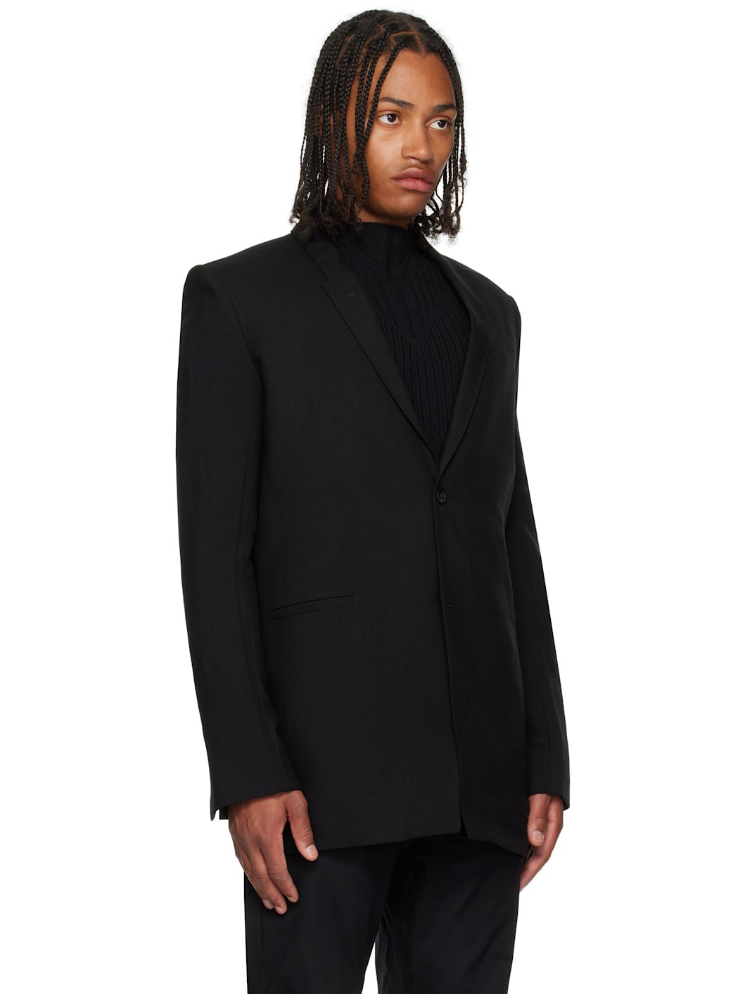 Black Concordians Wool Blazer - 2
