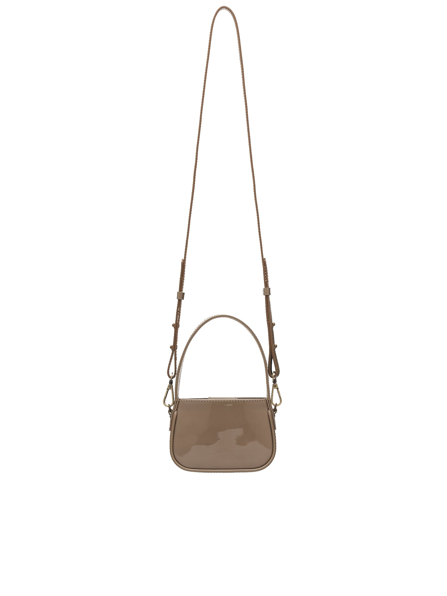 Patent Rhinestone Logo Mini Bag - 3
