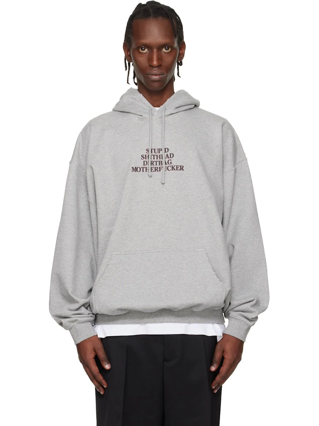 Gray 'MF' Hoodie - 1