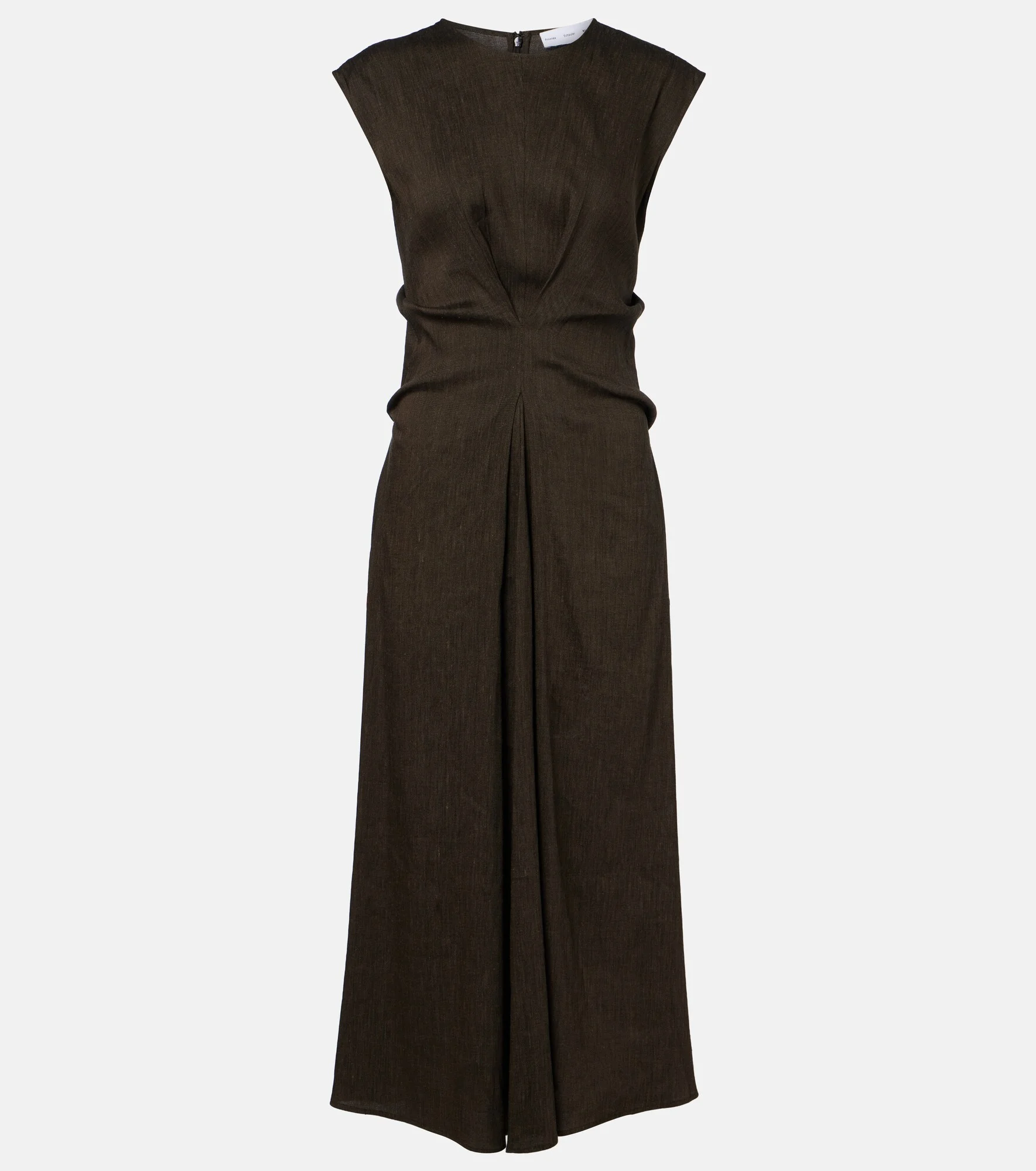 White Label Miranda linen-blend midi dress - 1