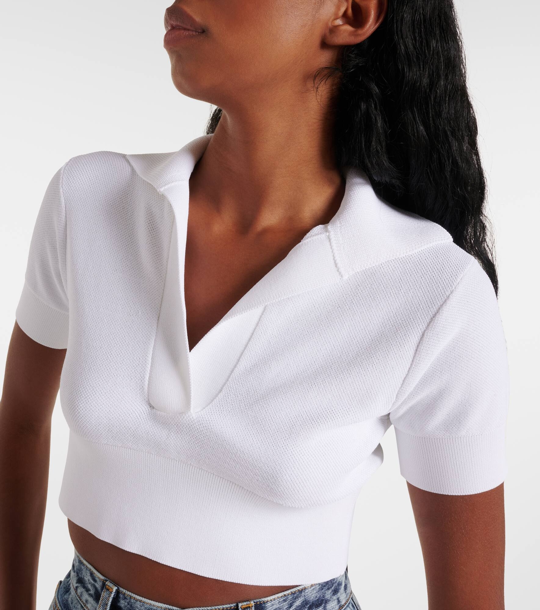 Cropped polo shirt - 4