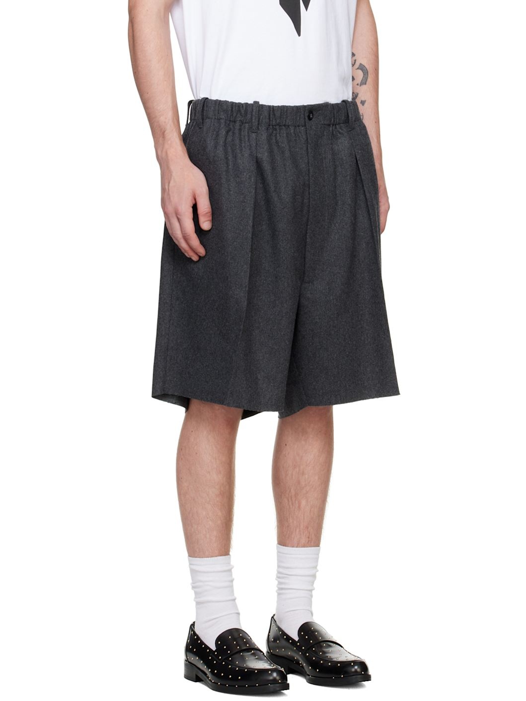 Gray Worker Shorts - 4