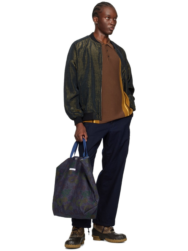 BEAMS PLUS Brown Stripe Polo outlook