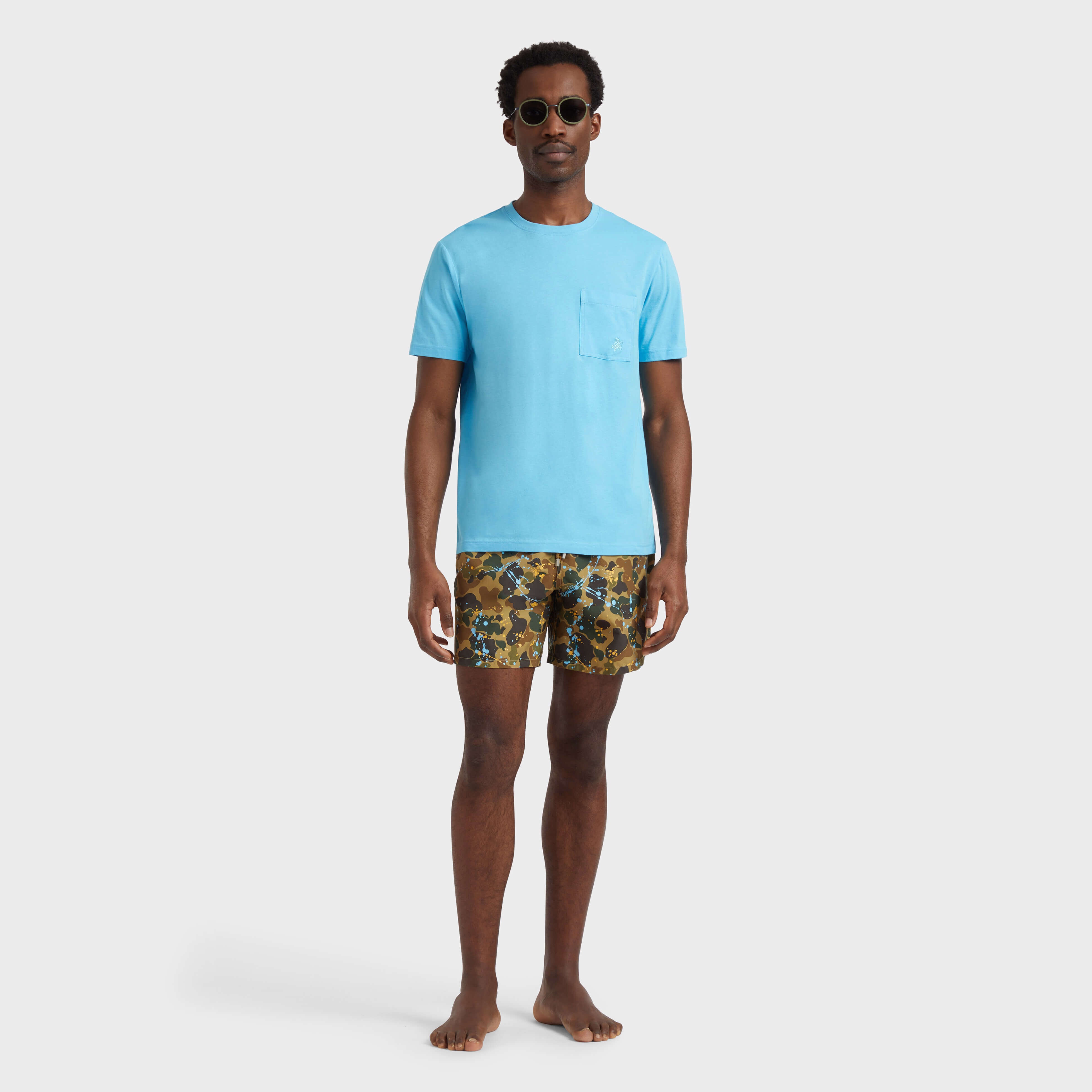 Men Swim Trunks Camo Splash - VBQ x Palm Angels - 5