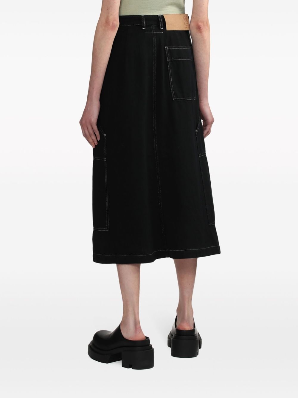 A-line denim skirt - 4