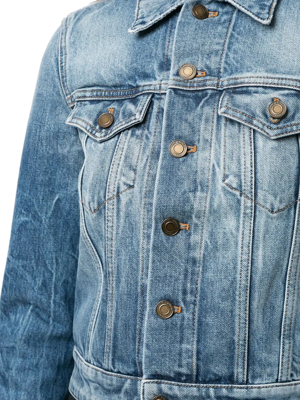 button-up denim jacket - 5