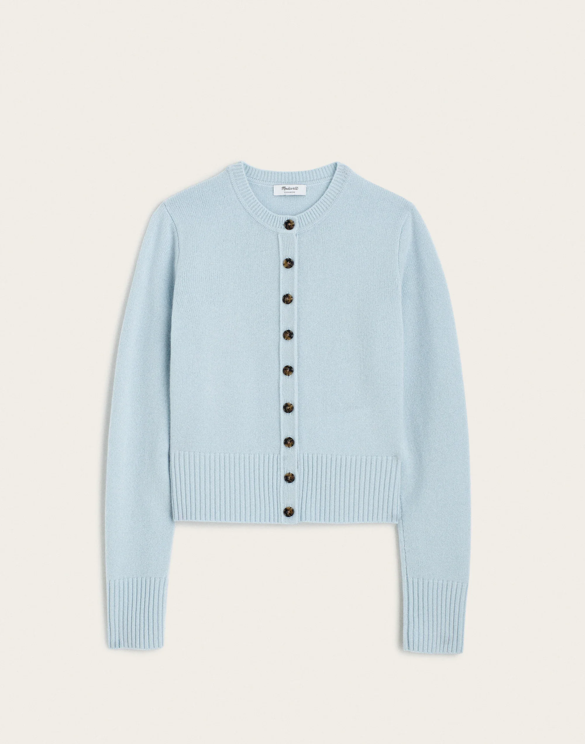 Crewneck Cardigan in 100% Cashmere - 1