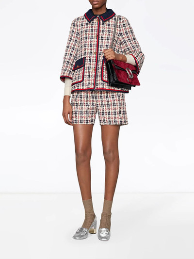 GUCCI Tweed check jacket outlook