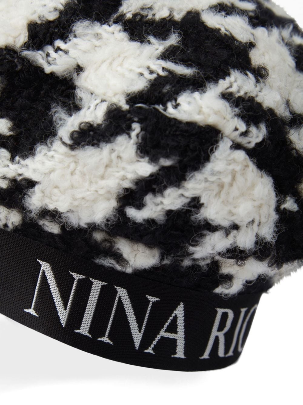 logo wool beret - 2