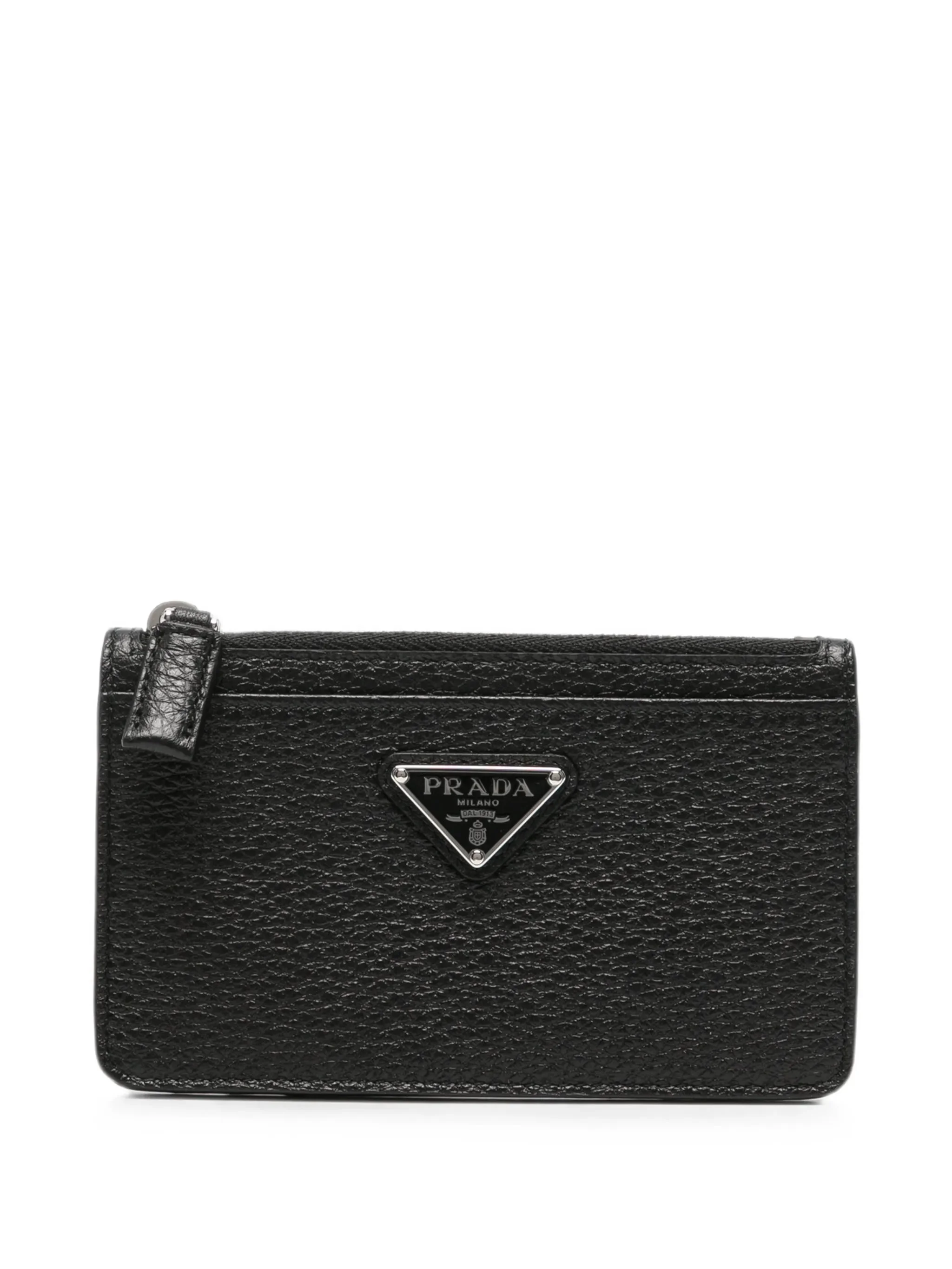 Prada Logo-plaque Leather Cardholder - 1