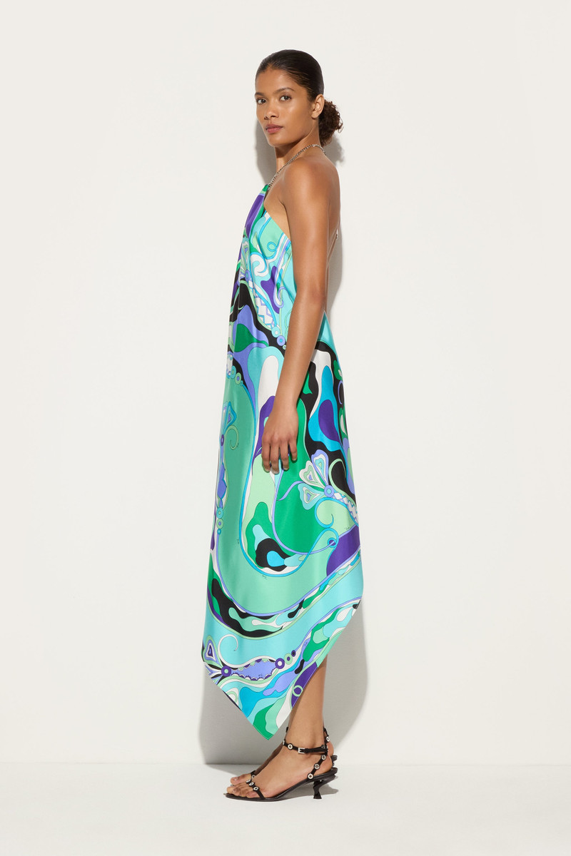ORCHIDEE PRINT SILK DRESS 4