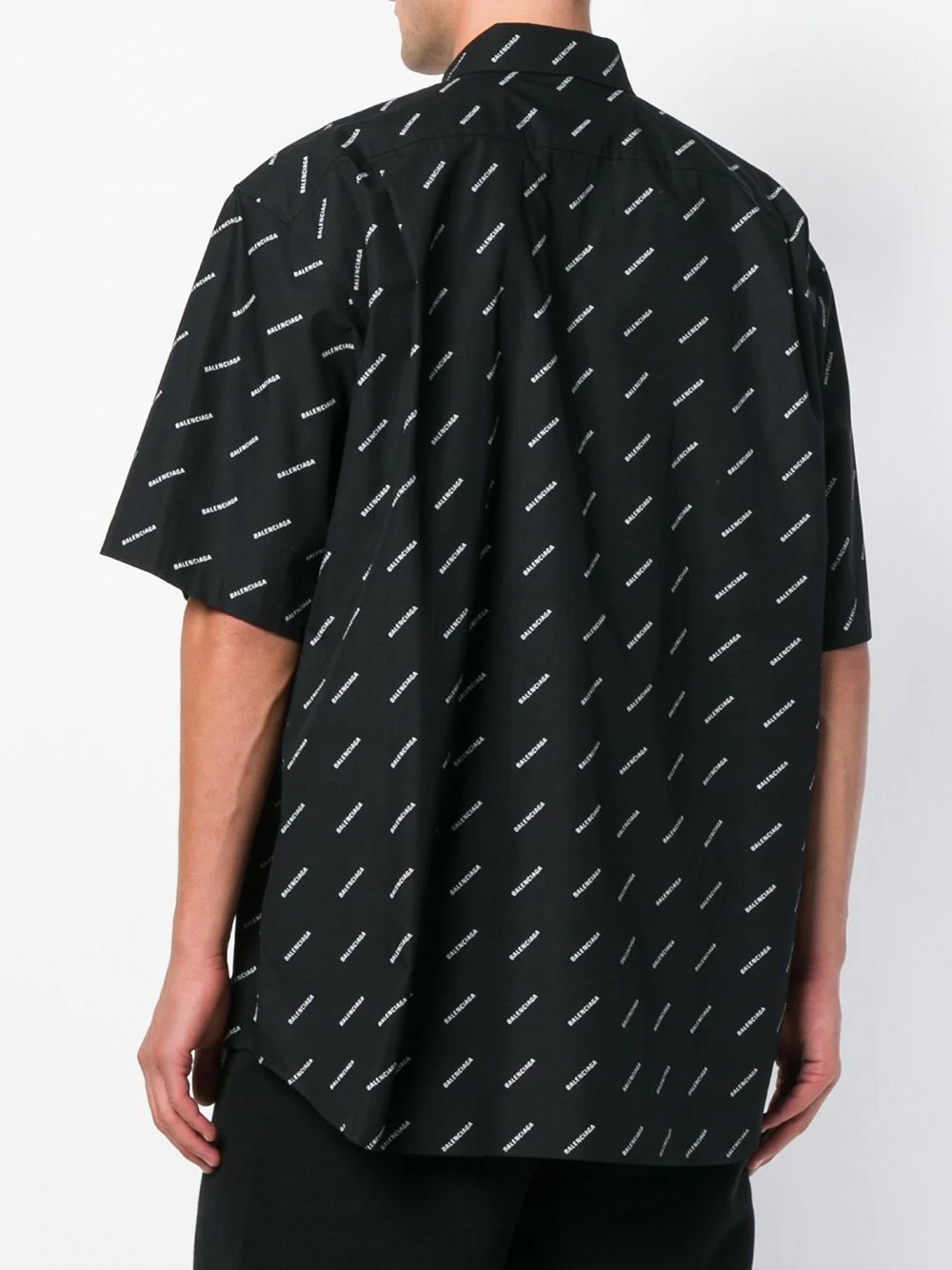 all-over logo poplin shirt - 4