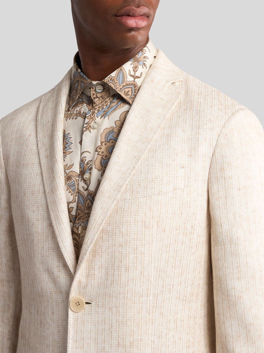MICRO-PATTERNED JERSEY BLAZER - 2