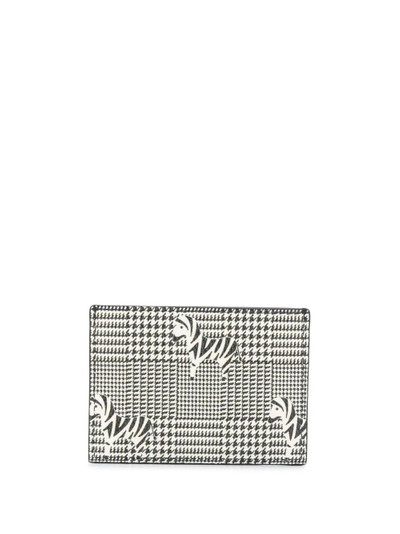 Thom Browne Prince of Wales zebra print cardholder outlook