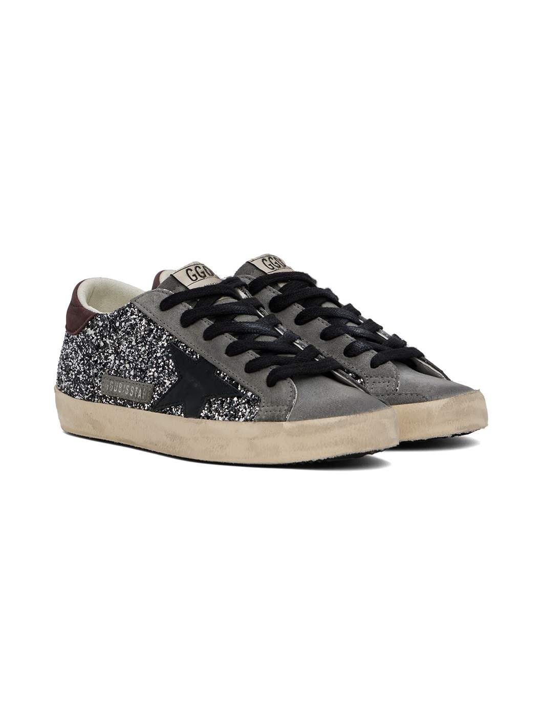 Gray & Silver Super-Star Classic Sneakers - 4