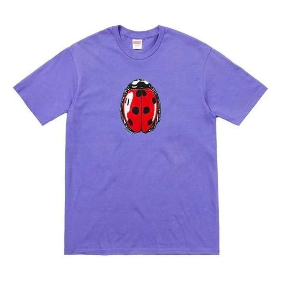 최고 SS18 Ladybug 티 라이트 퍼플 인쇄 짧은 소매 Unisex SS18-0178 - 1