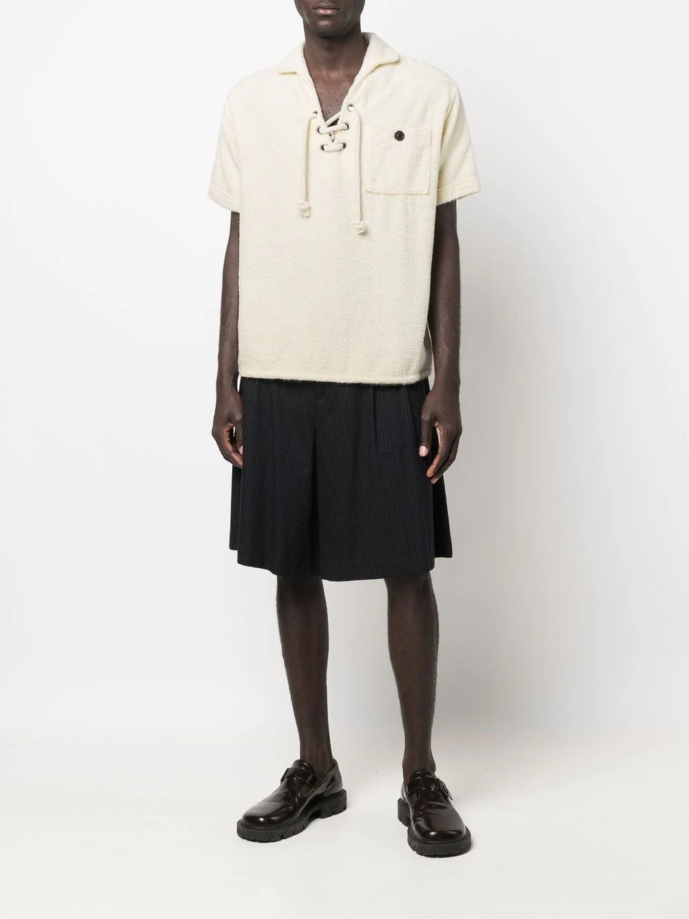 tie-front polo shirt - 2