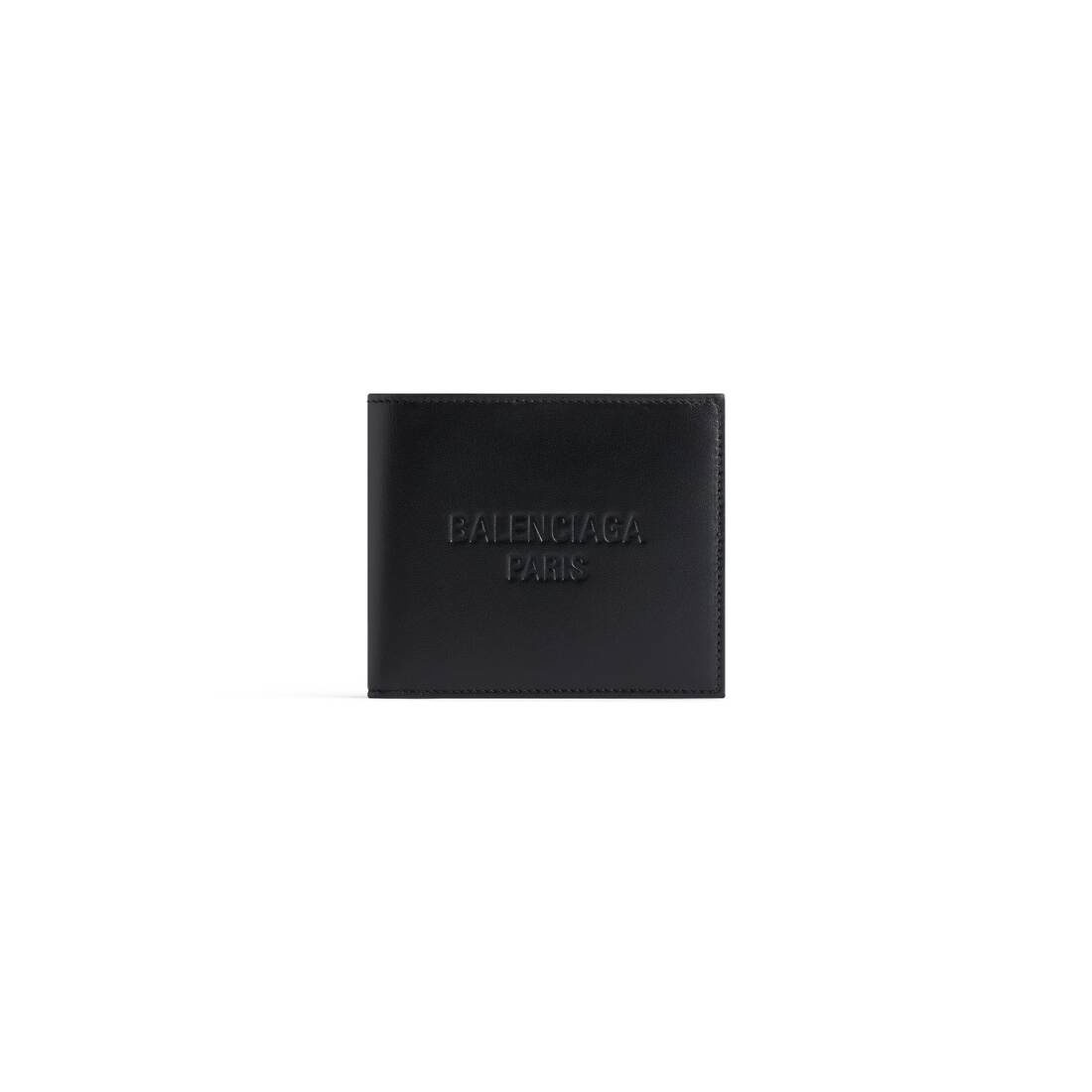 Men's Duty Free Square Folded Wallet in Black - 1