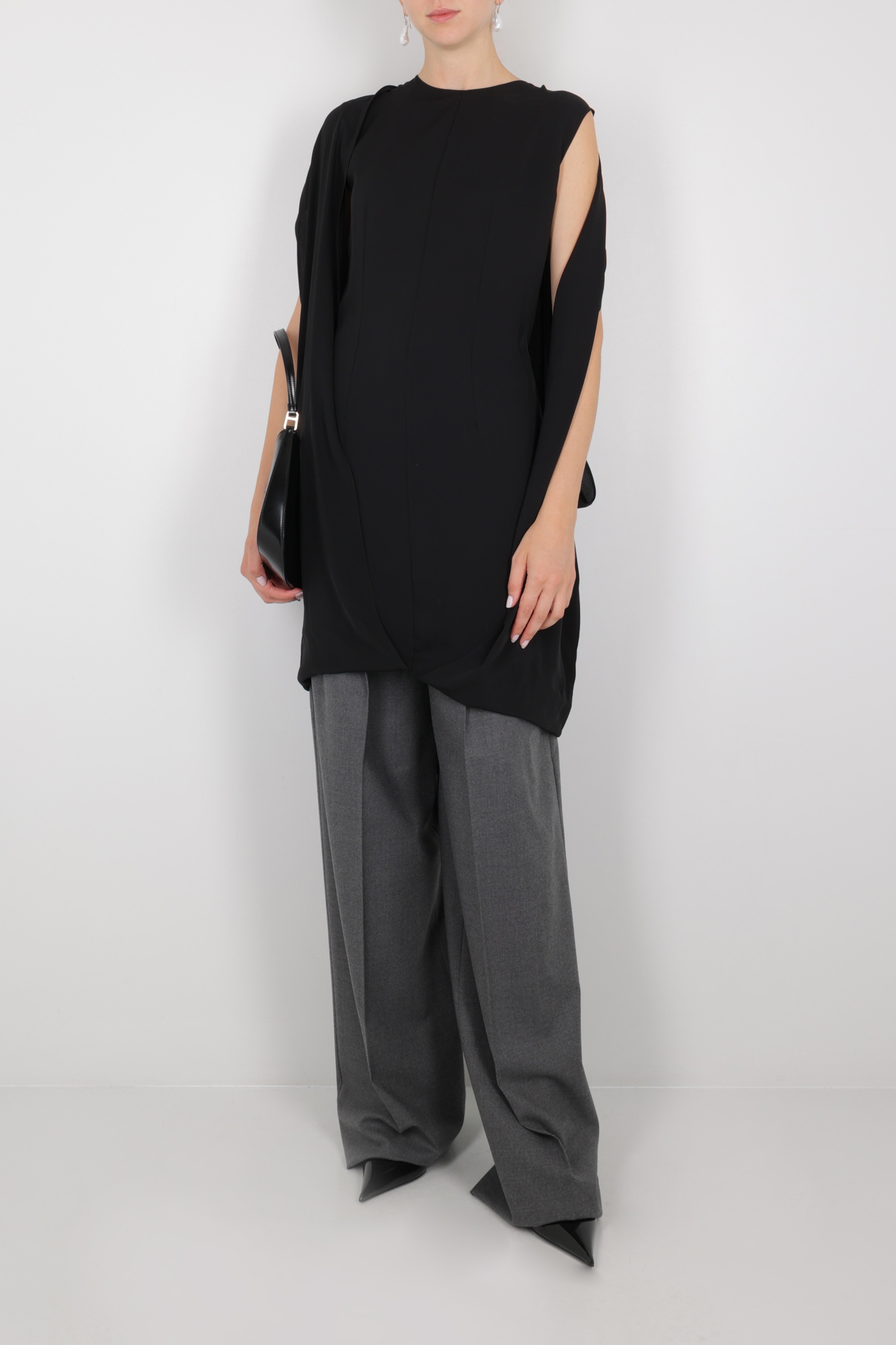 ワンピース THE ROW PEBBLE CREPE DE CHINE TOP-DRESS The Row Pebble Crepe De Chine Top-Dress (The Row/トップス