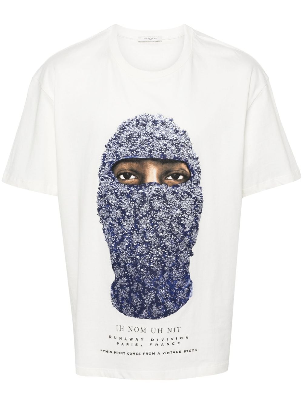 face-print cotton T-shirt - 1