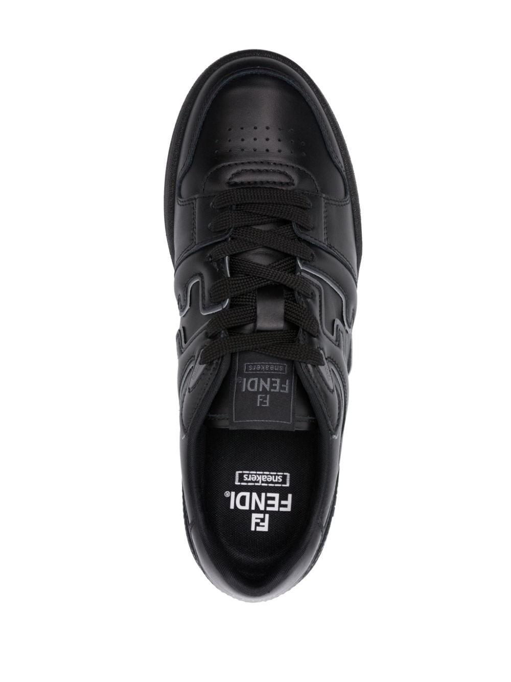 Match leather sneakers - 4