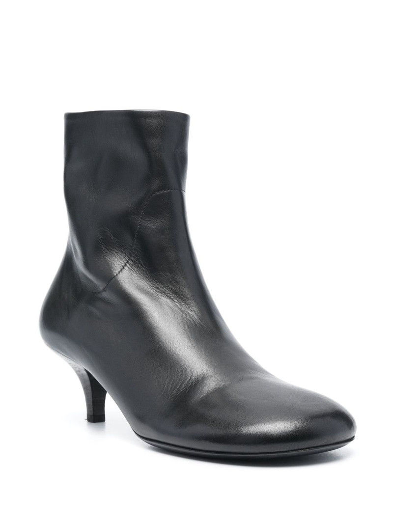 Marsèll 60mm round-toe leather ankle boots outlook