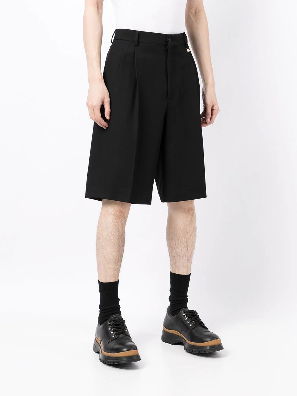 tailored knee-length shorts - 3