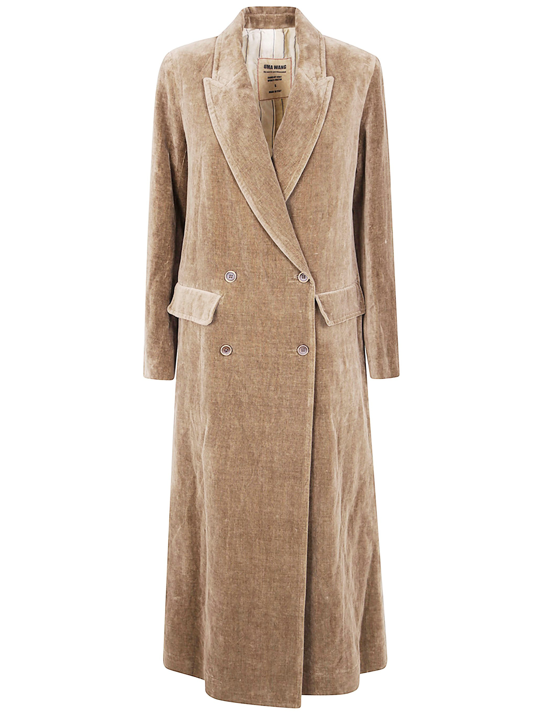 Introducing the 'CAMELOT' VELVET COAT by UMA WANG, a stunning piece in the coat category designed fo - 1