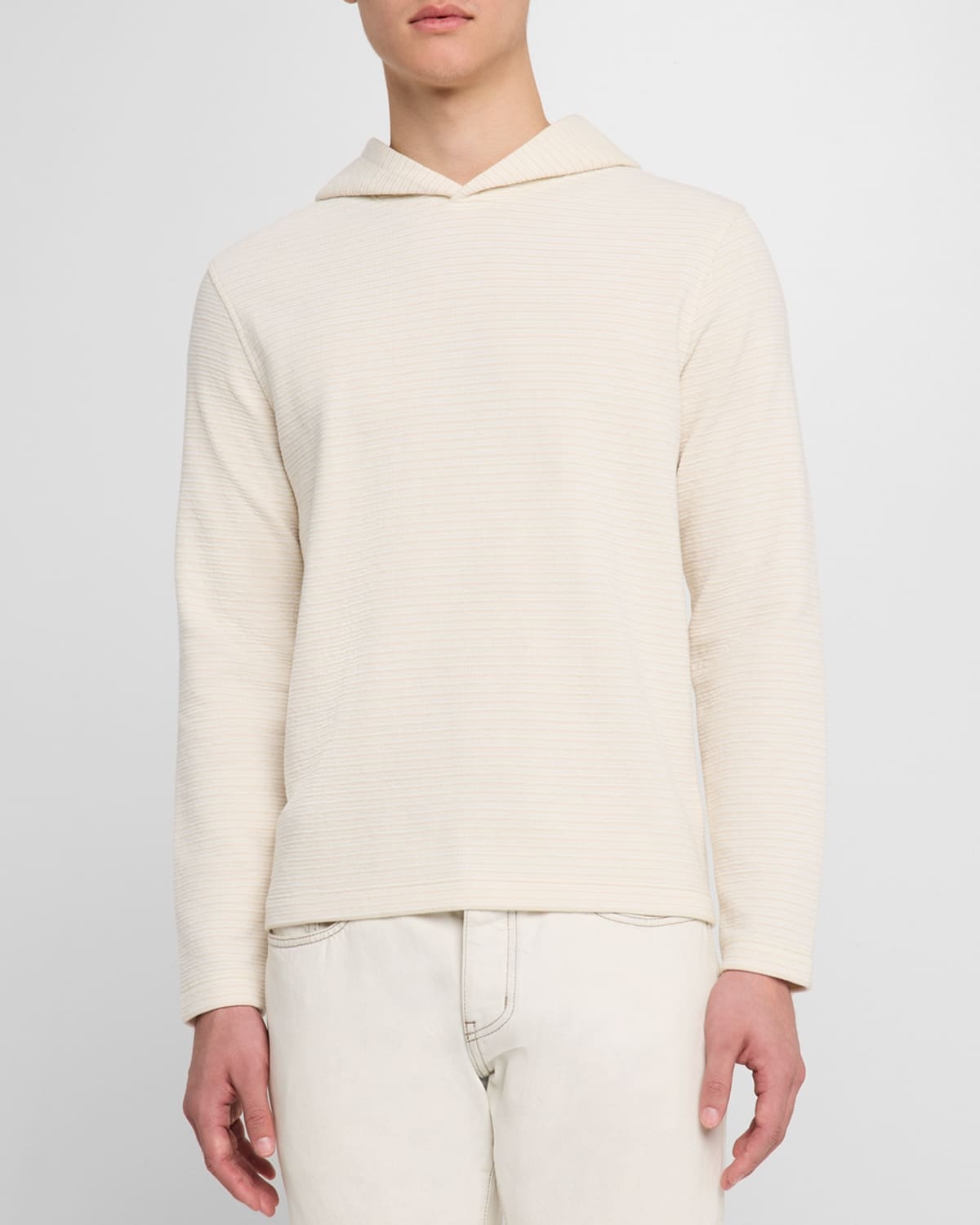 Men's Double-Face Textured Hoodie - 4