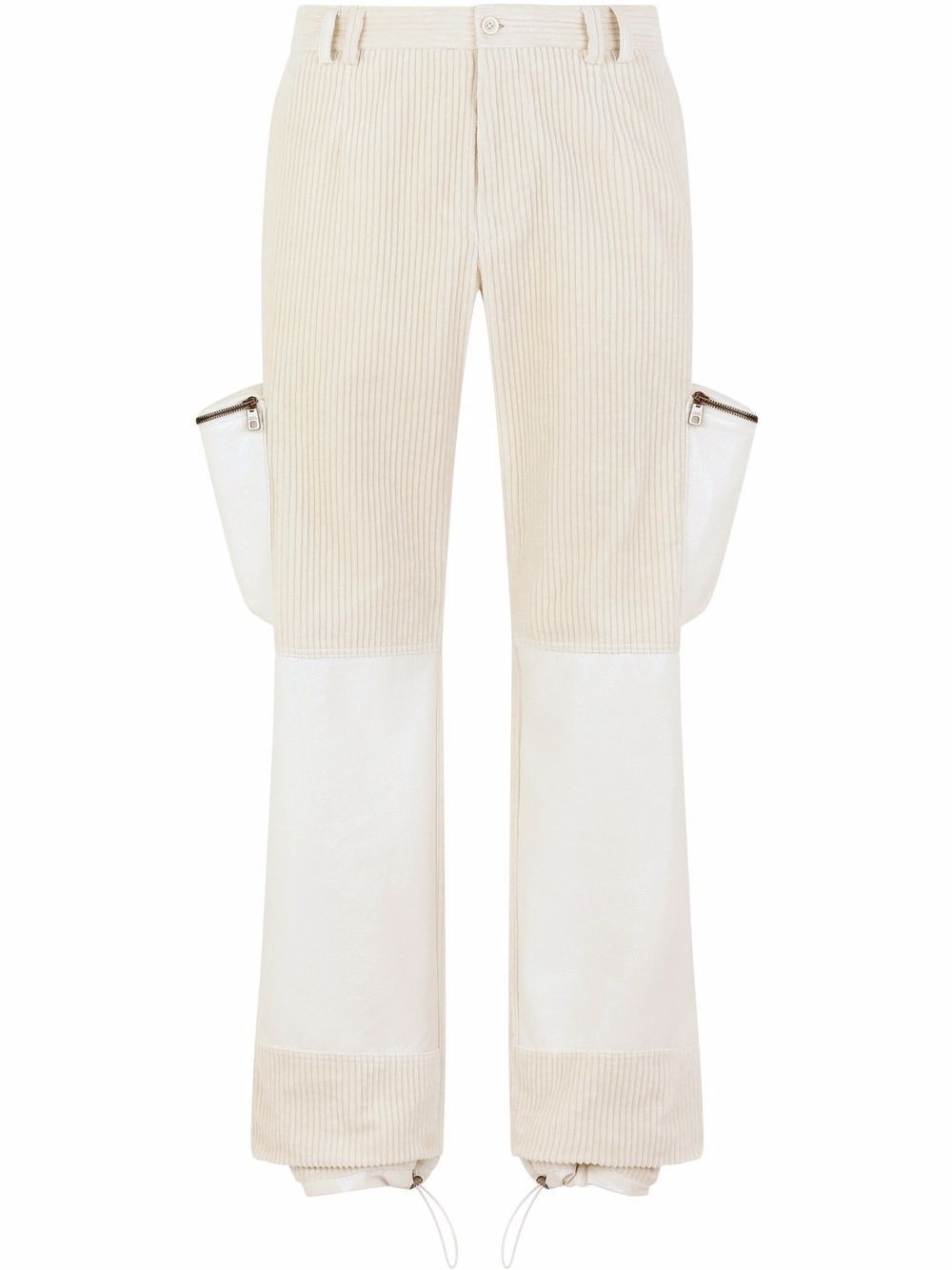 multiple-pocket straight-leg trousers - 1