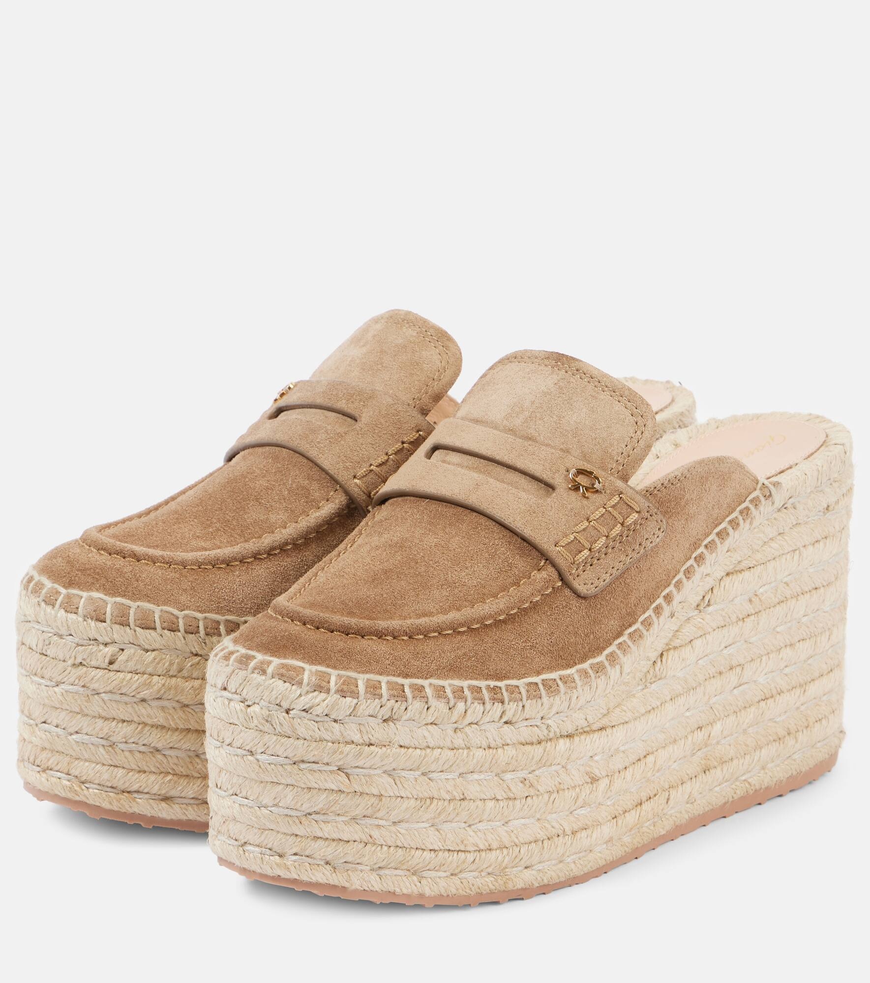 Suede espadrille wedges - 5
