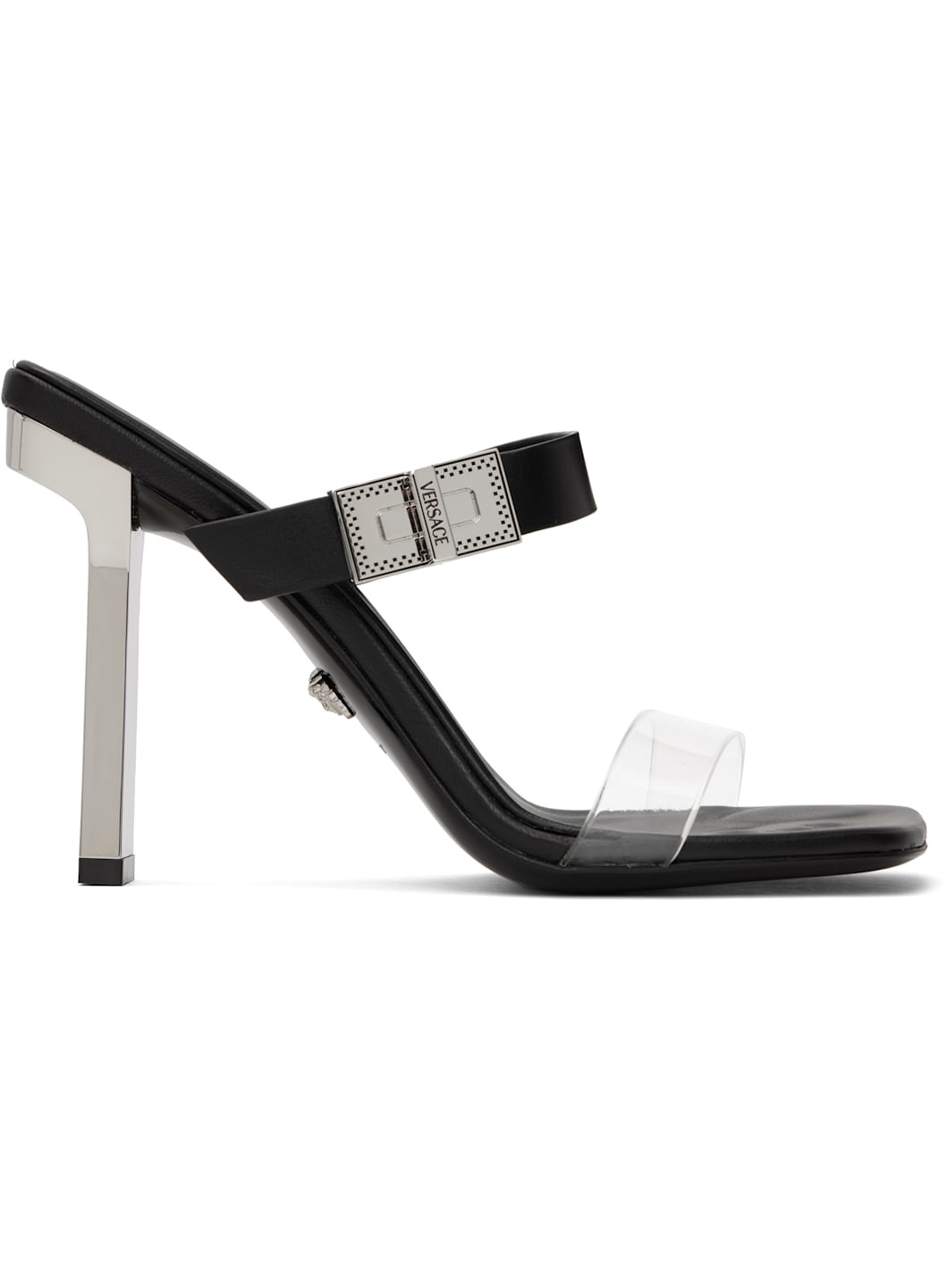 Black Medusa Heeled Sandals - 1