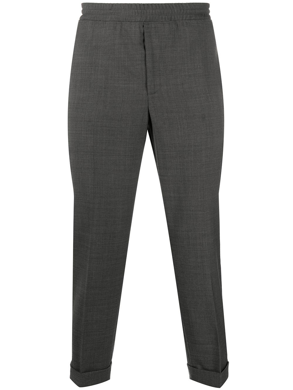 elasticated waist tailored trousers - 1