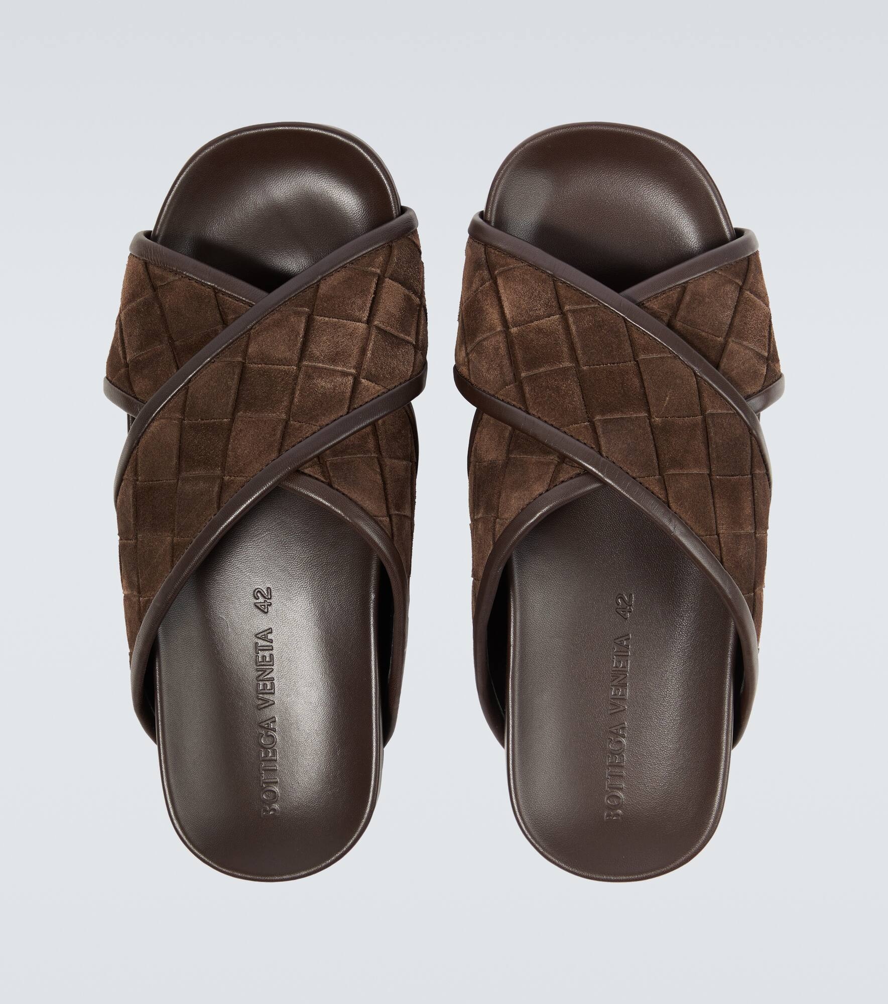 Tarik Intrecciato suede sandals - 4