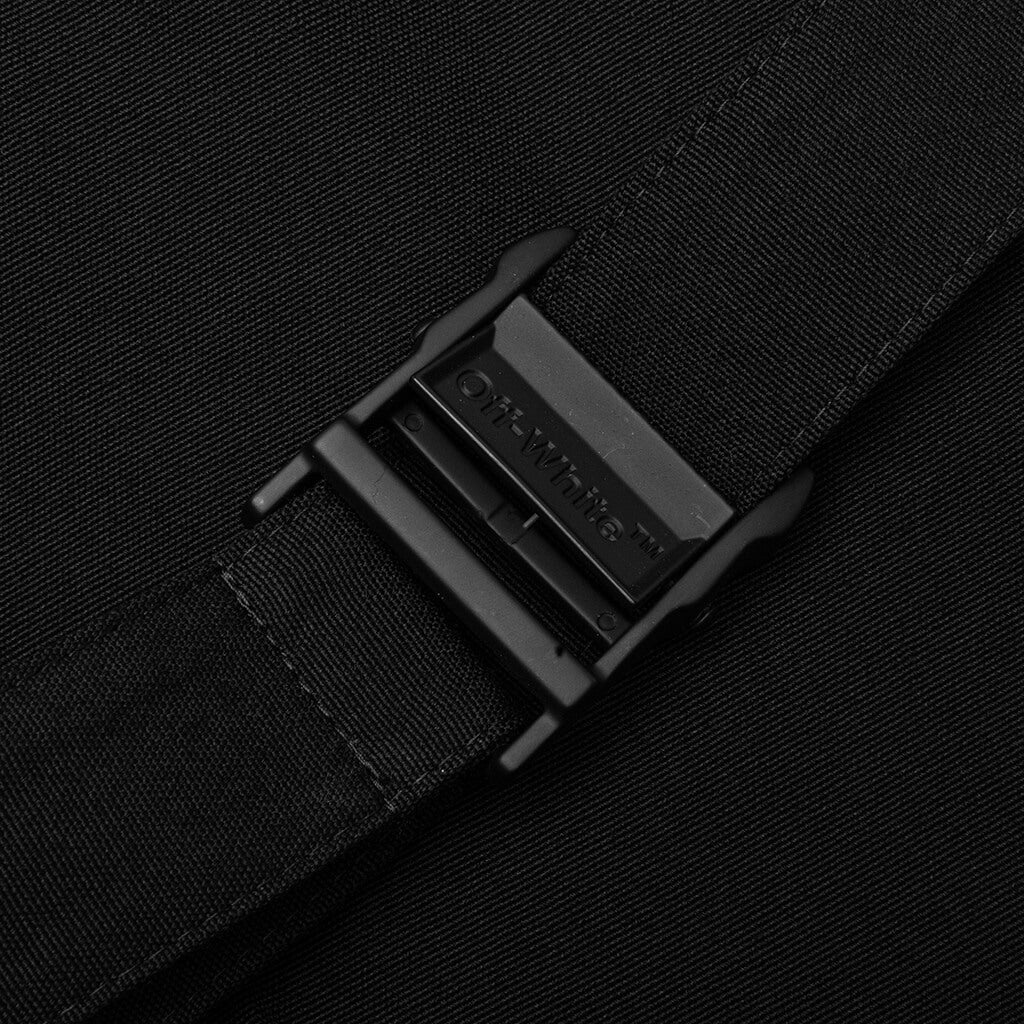 BUCKLE DRY WOOL SLIM PANT - BLACK/NO COLOR - 4