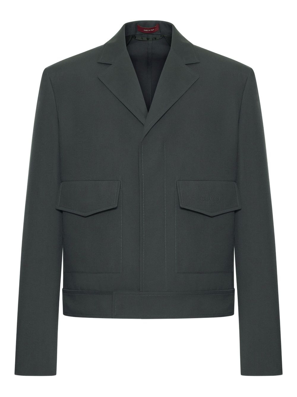 Gucci Men Embossed Wool Gabardine Jacket - 5