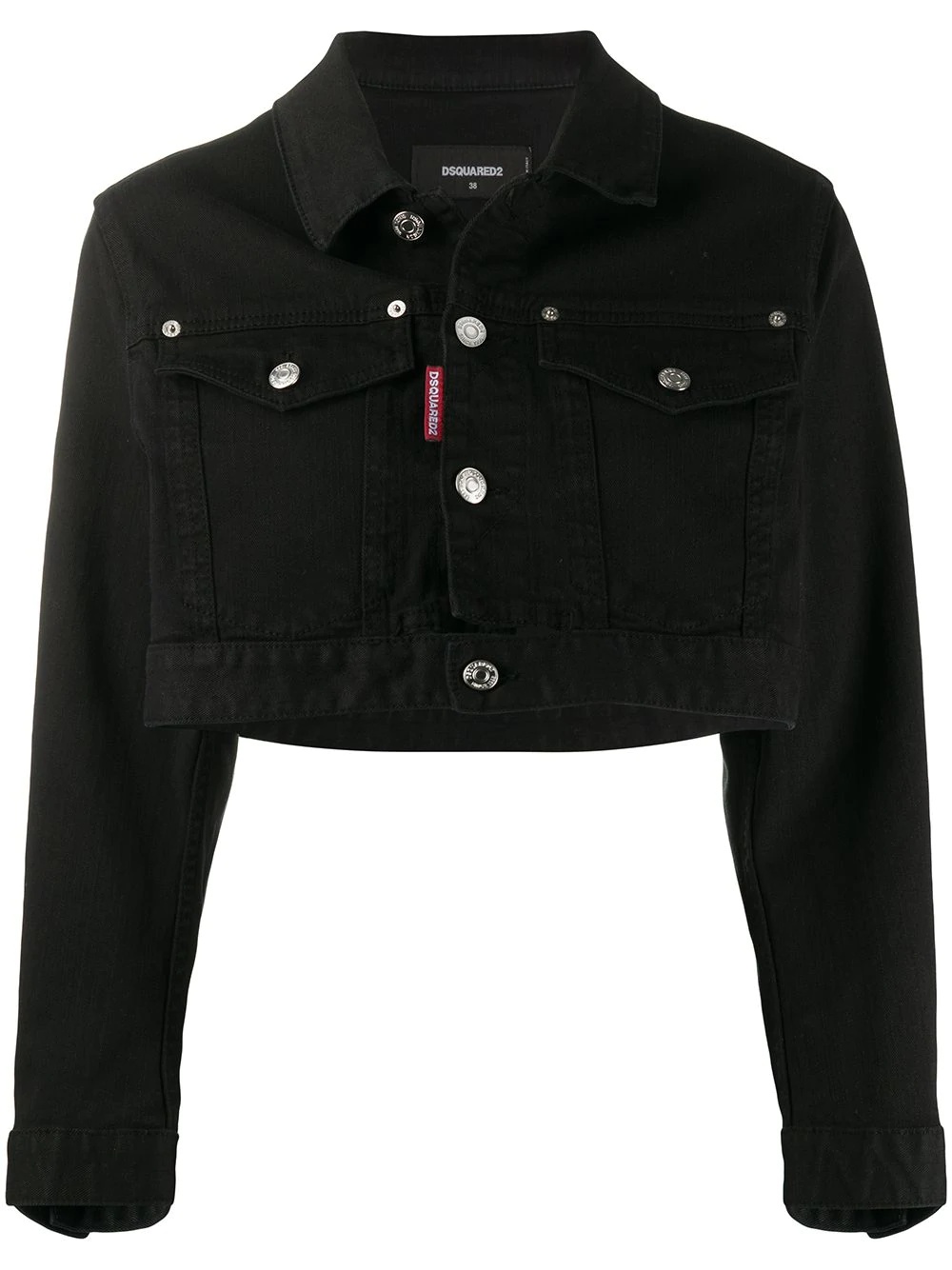 Icon cropped denim jacket - 1