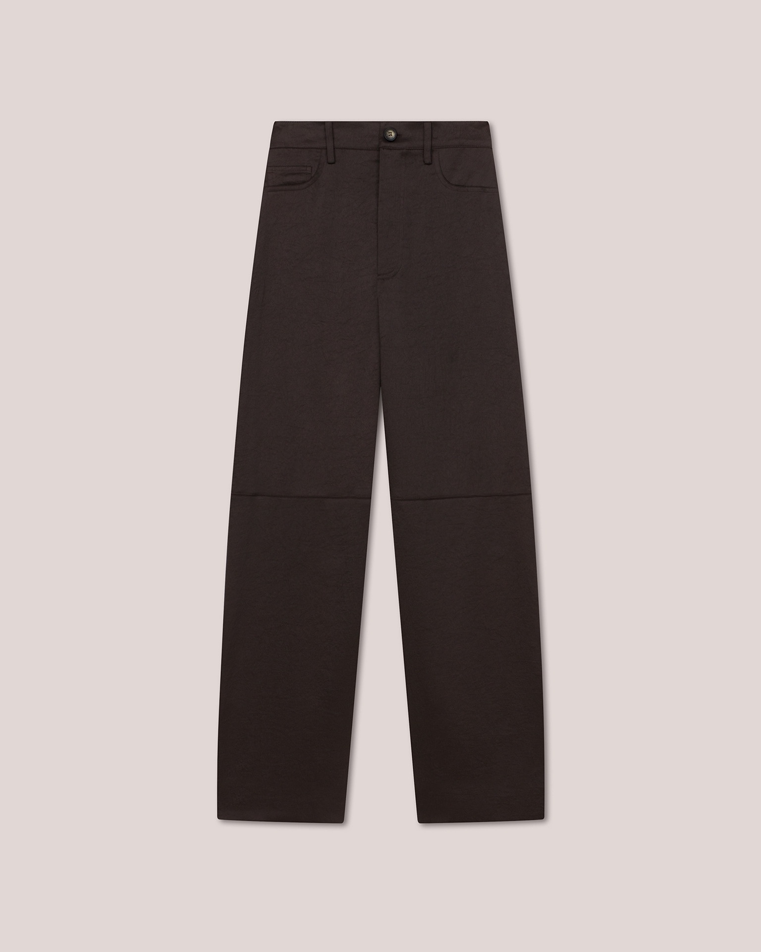 RADHA - Slip satin trousers - Espresso - 1