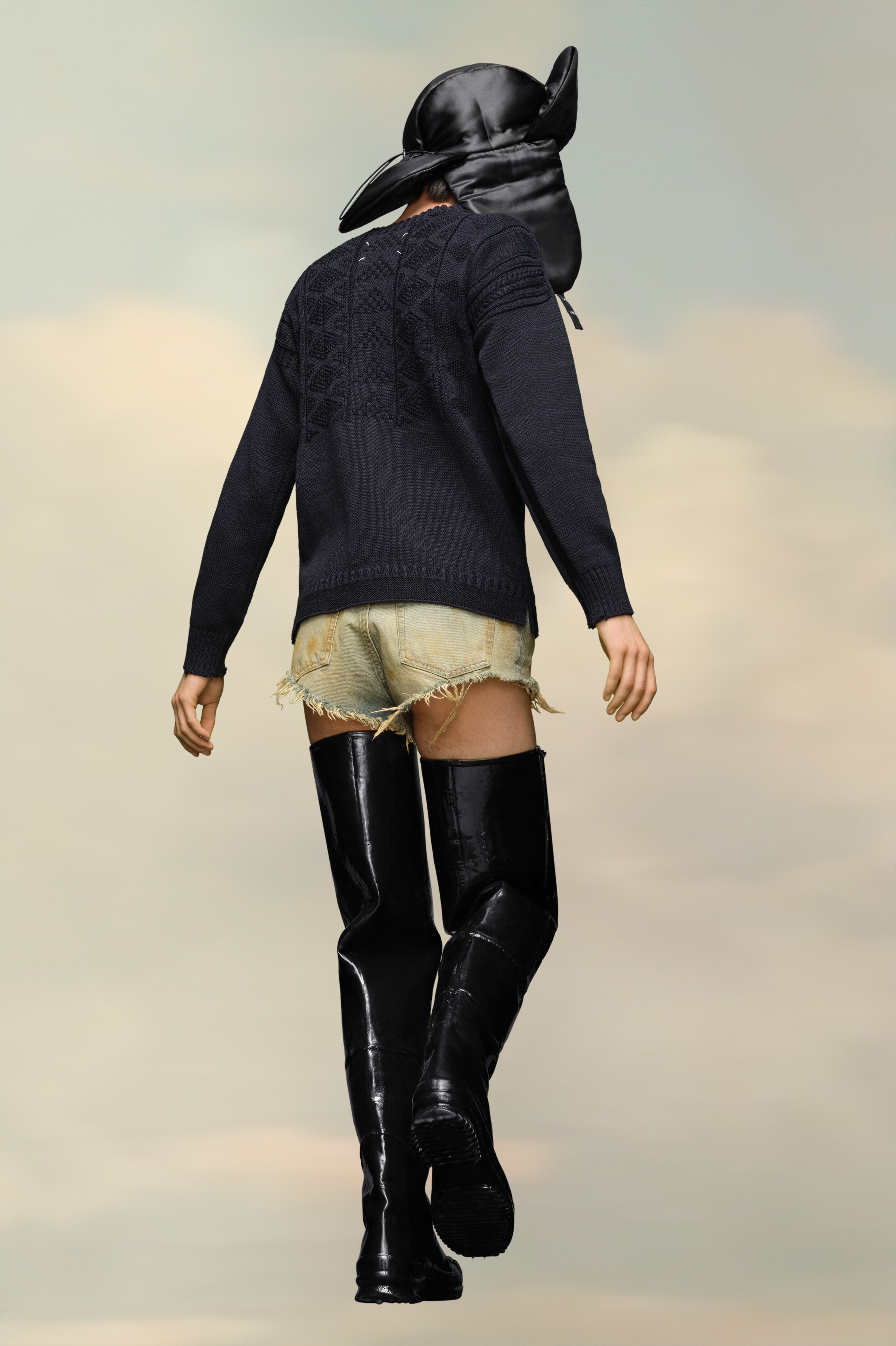 Textured Knit Sweater - 8