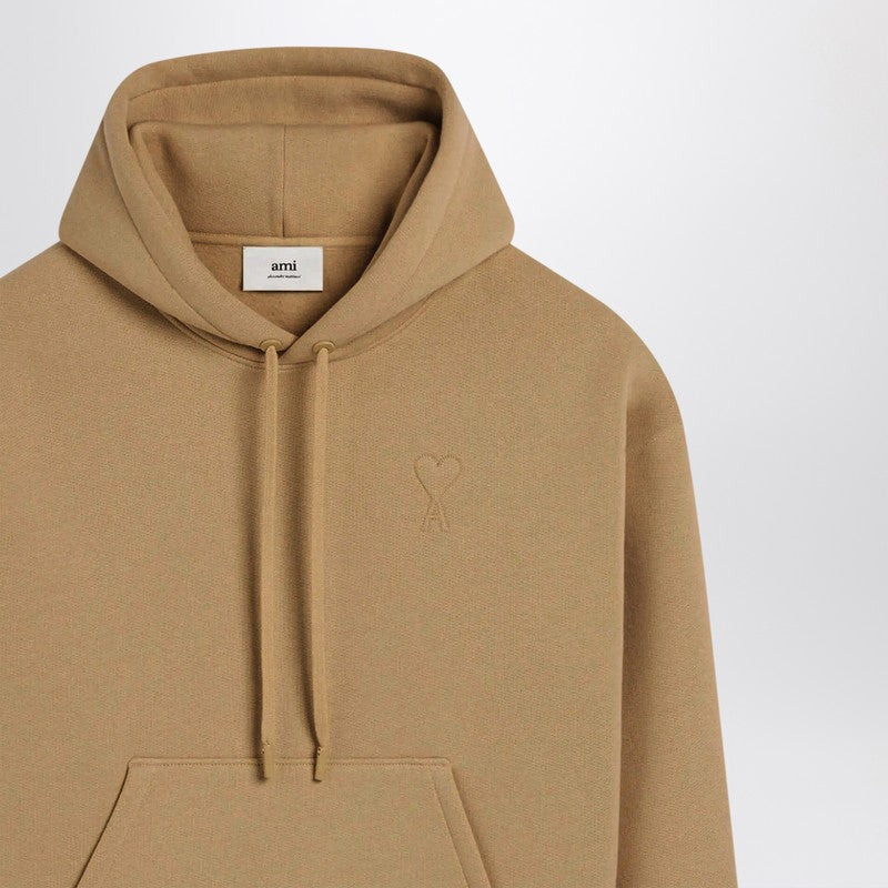 Ami Paris Camel Ami De Coeur Hoodie Men - 2