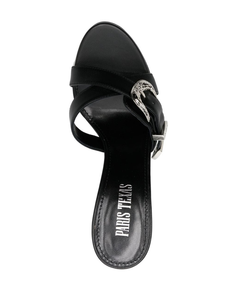 Regina 버클 가죽 mules 4