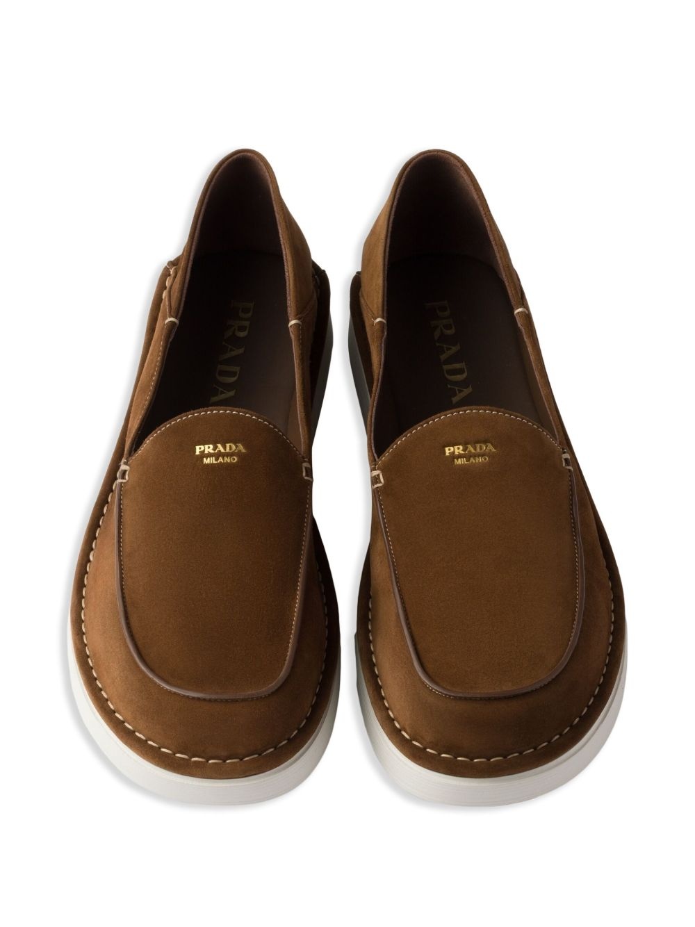 slip-on leather loafers - 4