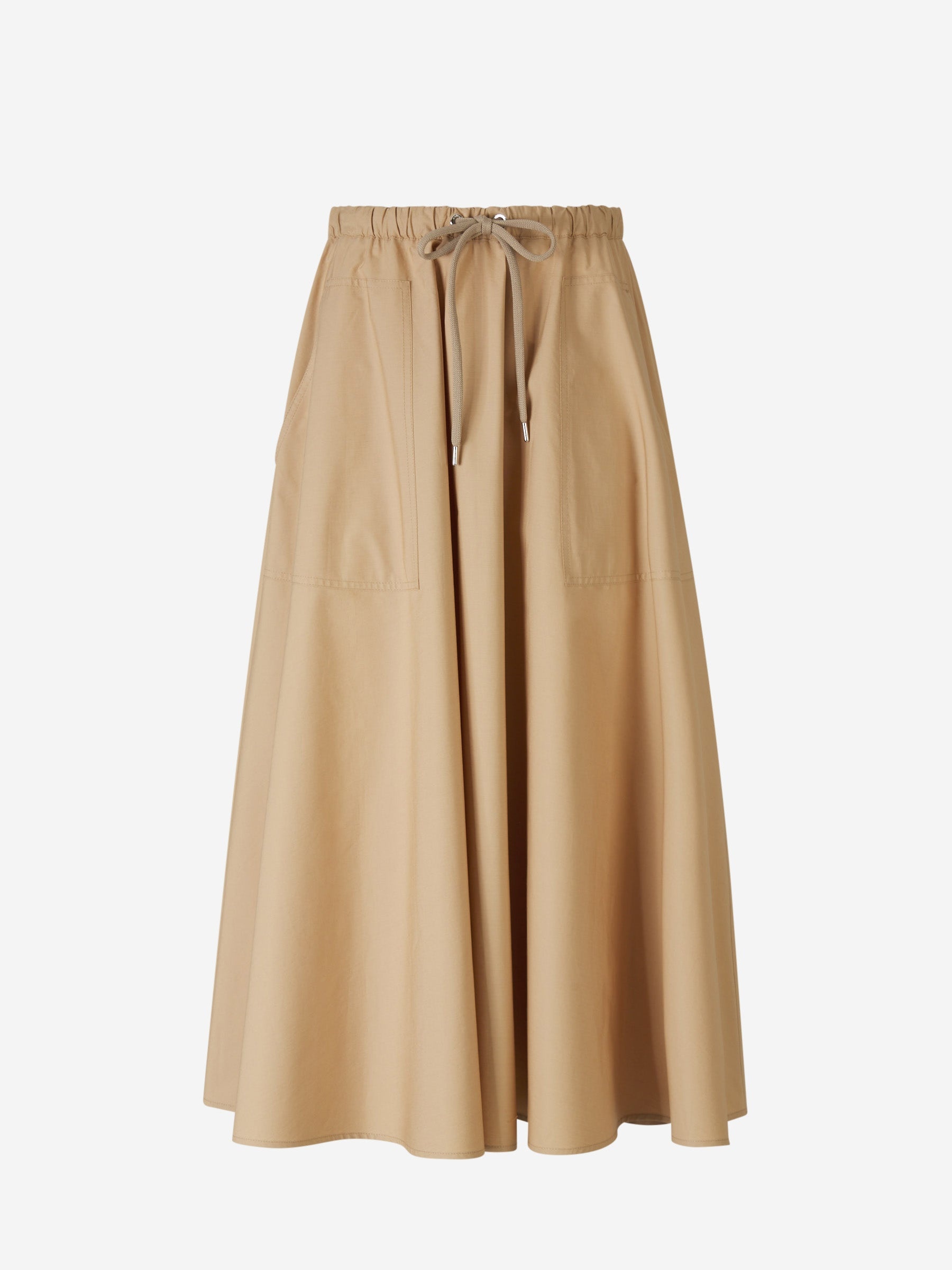 POPLIN MIDI SKIRT - 1