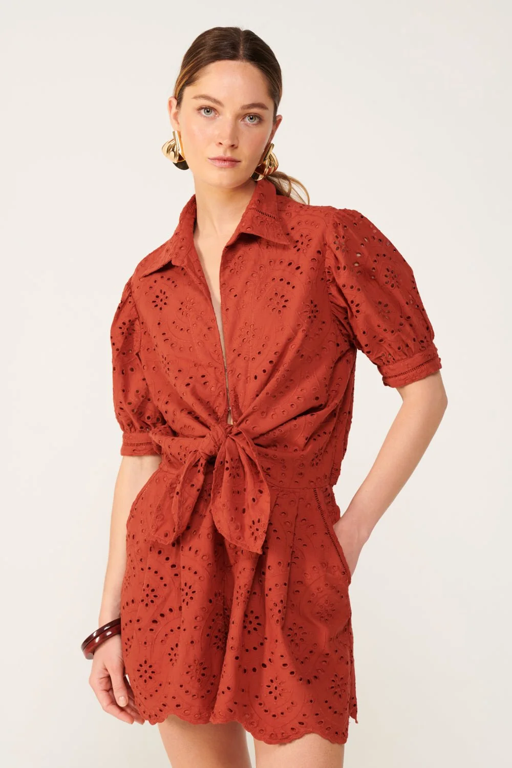 Short Jumpsuit Livia - Paprika - 1