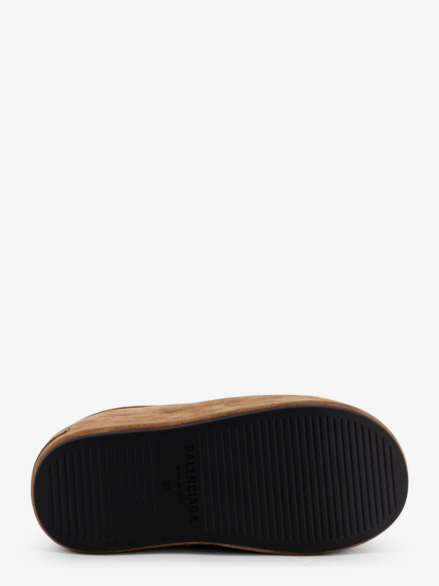 Alaska Soft Suede Mule With Plateau - 4