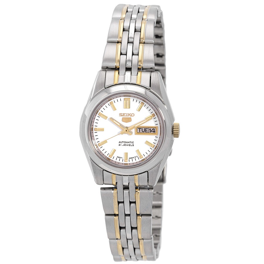 Seiko - Seiko Series 5 Automatic White Dial Ladies Watch SYMA35K1 - 1